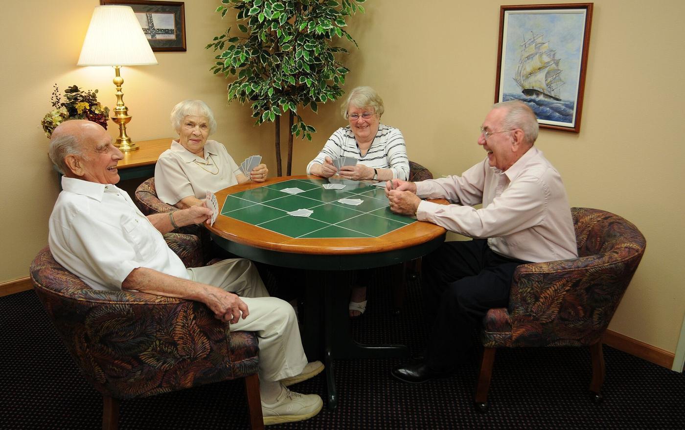 Card room poker players
